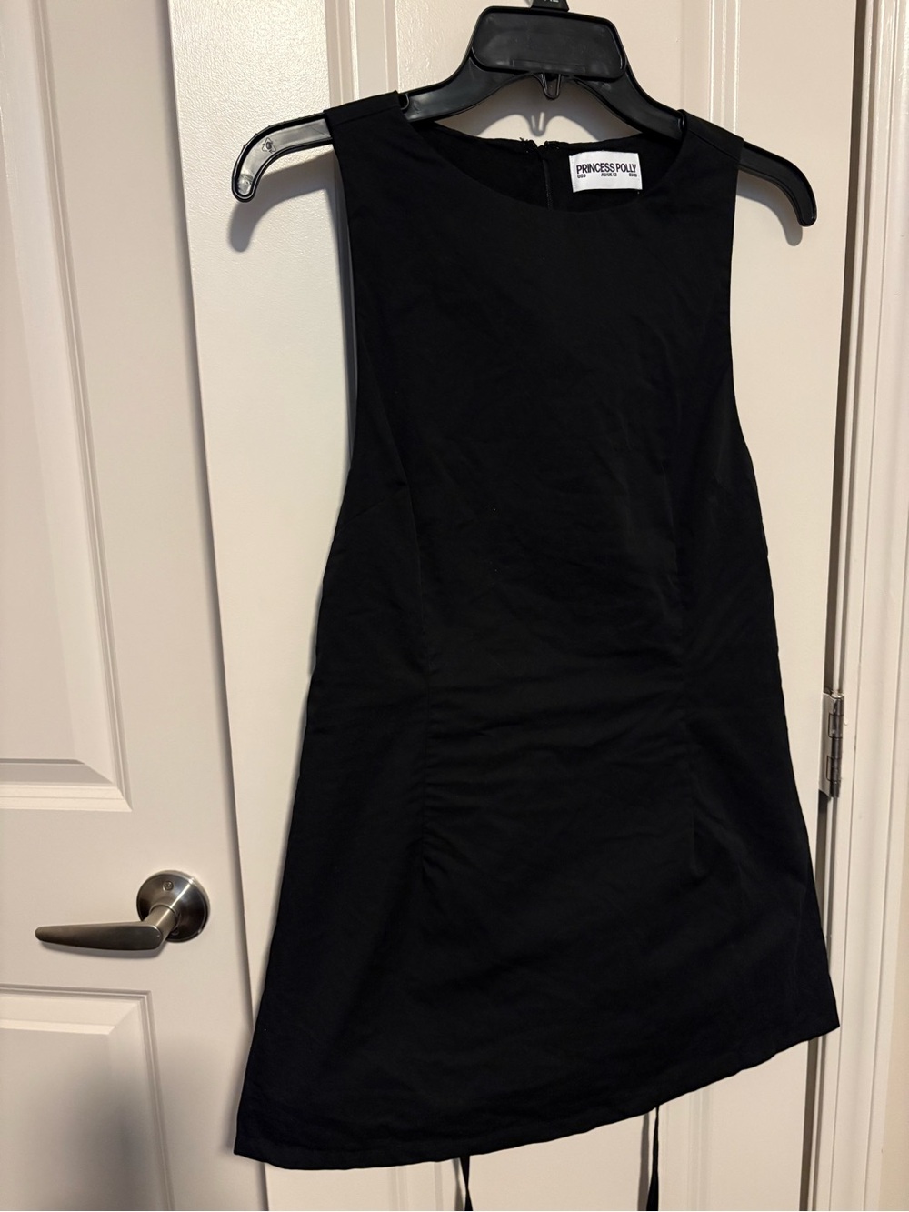 Princess Polly Black Sleeveless Shift Dress with Crew Neck